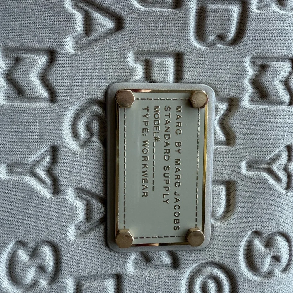 Marc by Marc Jacobs Beige Embossed Tablet Sleeve